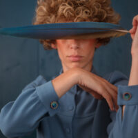 boutons de manchette dunes plumes bleues