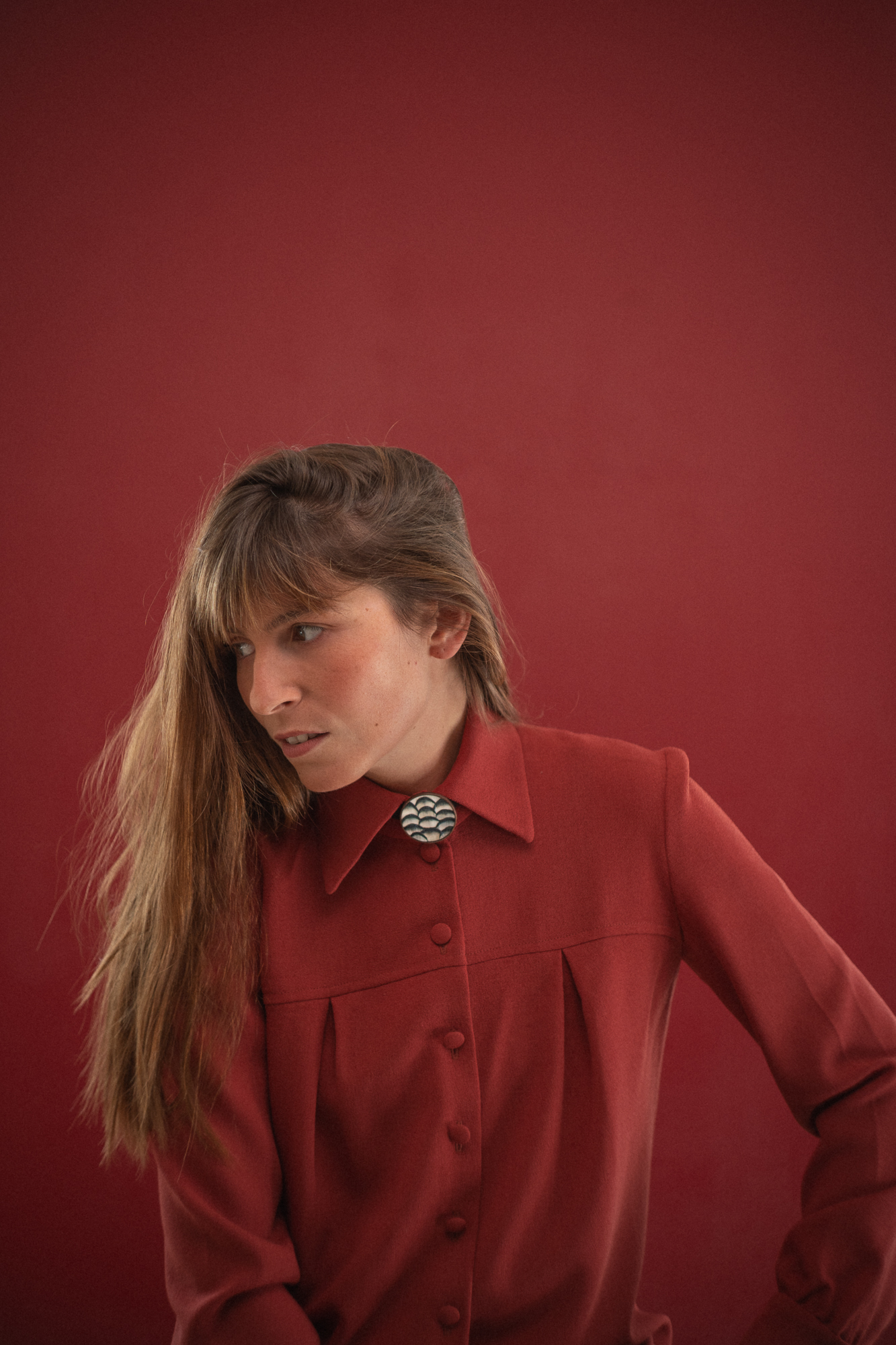 lookbook collection Lady Amherst bijoux en plumes de faisan noires et blanches